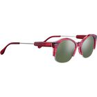 VINITA, Red Streaky Acetate with Shiny Silver Metal-Mineral Polarized 555nm Cat 3 to 3, hi-res image number null